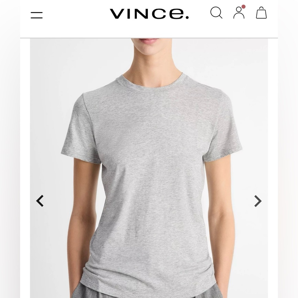 GUC Vince Essential 100% Pima Cotton Crew Neck T-Shirt